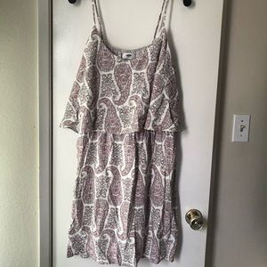 Spaghetti strap ruffled dress